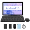Tableta Android PRITOM 15 de 10,1 inch, 16 GB de RAM, 64 GB de ROM, con funda con teclado y bol??grafo, c??mara doble, bater??a de 8MP, 6000mAh, regalo Ideal para la escuela y el d??a a d??a